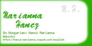 marianna hancz business card